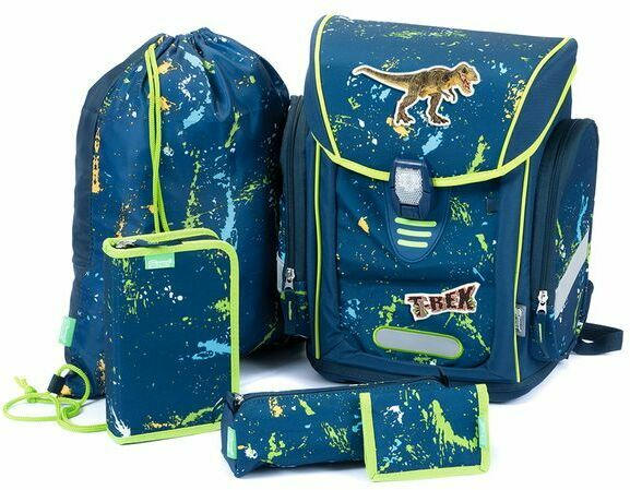 SPIRIT Schultaschen-Set ”Cosmo - T-Rex” 6 Teile bunt