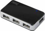 PAGRO DISKONT DIGITUS USB 2.0 4-Port Hub schwarz/silber