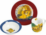PAGRO DISKONT Frühstücksset ”König der Löwen” aus Keramik 3 Teile bunt