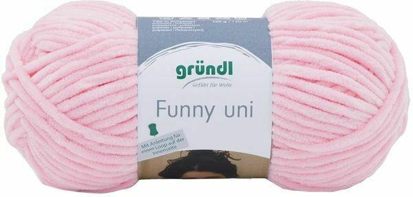 GRÜNDL Wolle ”Funny Uni” 100g pastellrosa