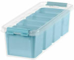 PAGRO DISKONT SMARTSTORE Aufbewahrungsbox ”Pastell” inkl. Einsätze 4 Liter blau