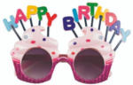 PAGRO DISKONT Cupcake Spassbrille ”Happy Birthday” bunt