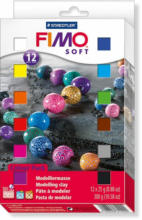 PAGRO DISKONT STAEDTLER Fimo Soft ”Starter Set” mit 12 Blöcken mehrere Farben
