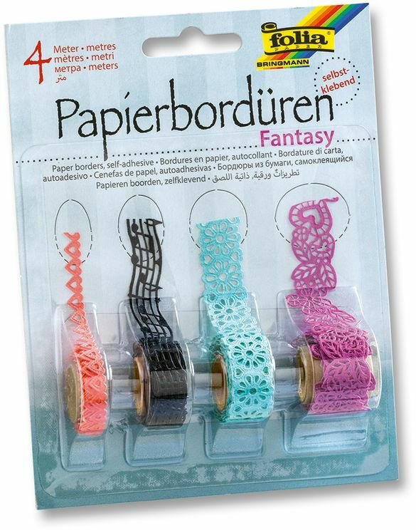 FOLIA Papierbordüren ”Fantasy” selbstklebend 4 Stück