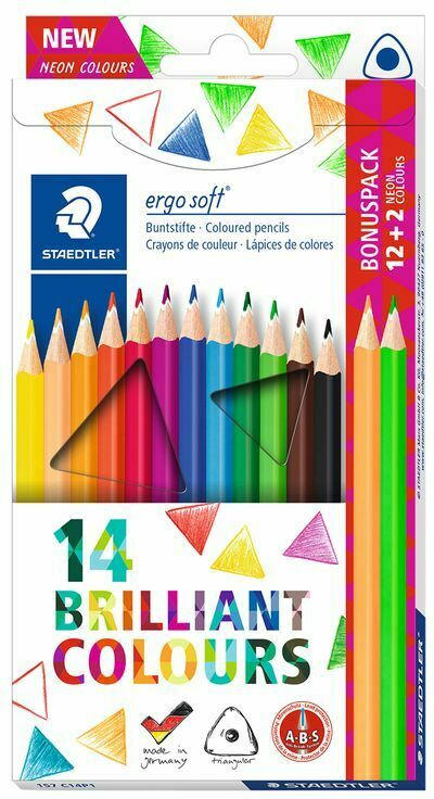 STAEDTLER Buntstifte ”Ergosoft” 14 Stück