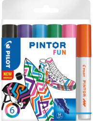 PILOT Pigmentmarker ”Pintor Fun” 6 Stück 1,4 mm