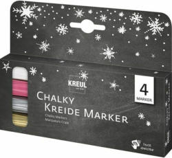 KREUL Chalky Kreidemarker-Set ”Winter” 4 Stück mehrere Farben