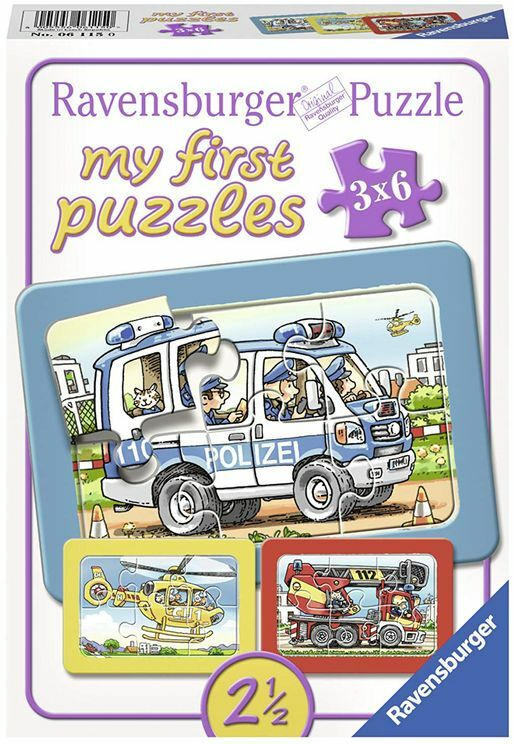 RAVENSBURGER Puzzle ”Feuerwehr, Polizei, Rettung” 3 Stück