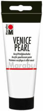 PAGRO DISKONT MARABU Acryl-Perlglanzfarbe ”Venice Pearl” 100 ml perlmutt-weiß