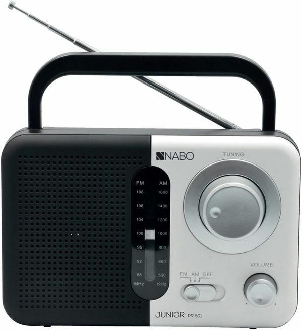 NABO Tragbarer Radio ”Junior PR502” schwarz/weiß