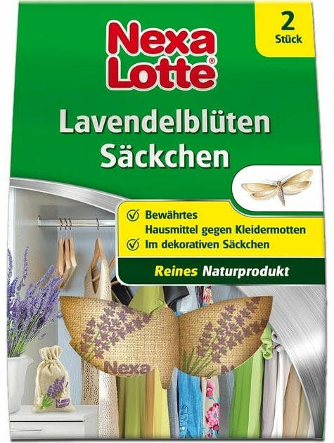 NEXA LOTTE Lavendelblüten-Säckchen gegen Motten 2 Stück