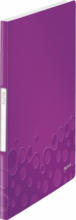 PAGRO DISKONT LEITZ Sichtbuch ”WOW” mit 20 Hüllen A4 violett