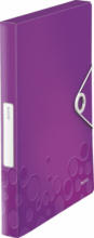 PAGRO DISKONT LEITZ Heftbox mit Gummizug ”WOW” A4 violett