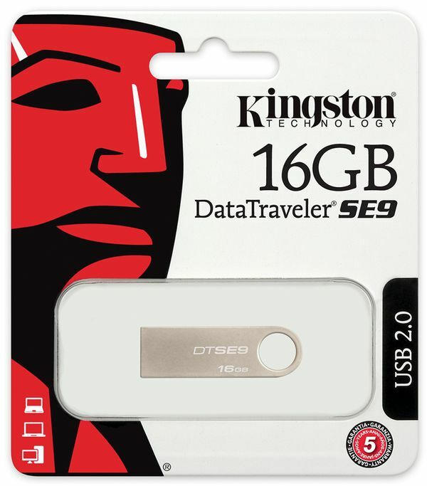 KINGSTON USB Stick 16 GB 2.0 silber