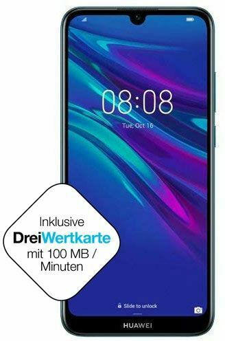 HUAWEI Y6 (2019) inkl. eety Wertkarte schwarz