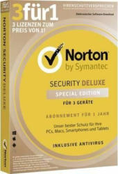 NORTON Sicherheitssoftware ”Security Deluxe” für 3 Geräte 1 Jahr