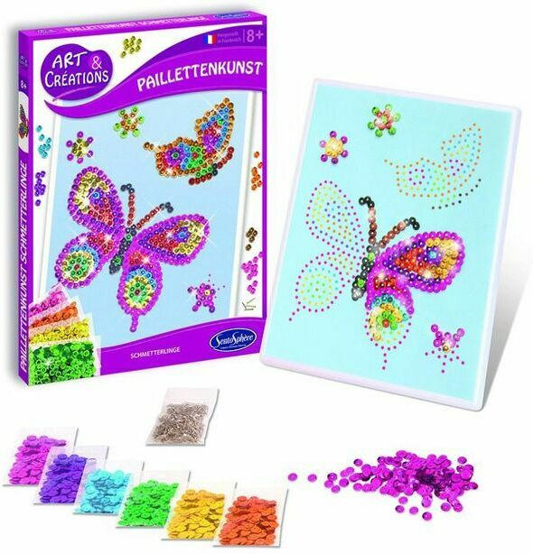 Pailletten-Bastelset ”Schmetterlinge” bunt