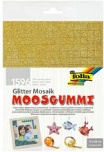 PAGRO DISKONT FOLIA Moosgummi-Mosaiksteine ”Glitter” 6 Bögen mehrere Farben