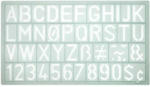 PAGRO DISKONT WESTCOTT Schablone ”Buchstaben und Zahlen” 19 x 10,9 cm