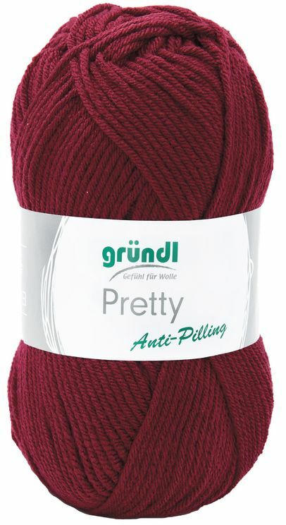 GRÜNDL Wolle ”Pretty” 100g bordeaux