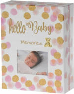 PAGRO DISKONT Aufbewahrungsbox ”Hello Baby” 18 x 23 cm rosa