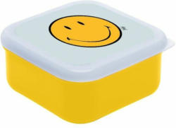 Snackbox ”Smiley” 10 x 10 cm gelb