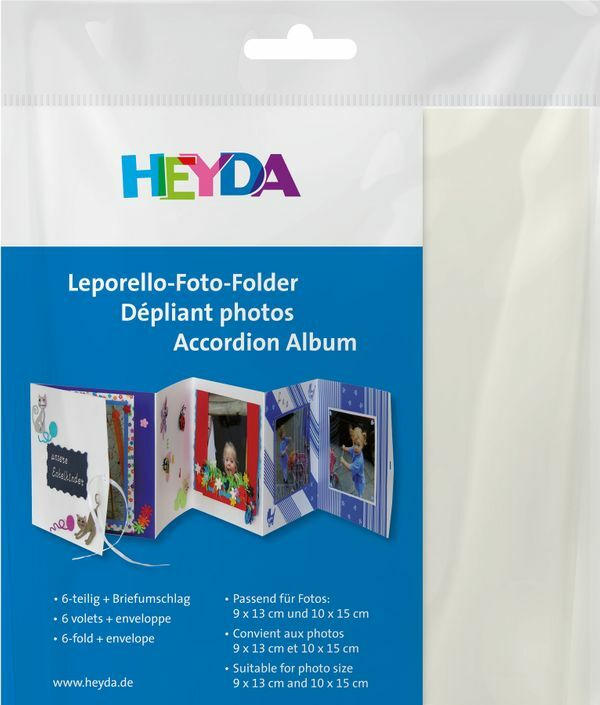 HEYDA Foto-Folder ”Leporello” inkl. Kuvert champagner