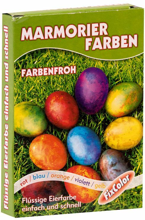 FIXCOLOR Eierfarben ”Marmor” 5 Farben