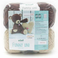 GRÜNDL Bastelset ”Teddybär und Herz” braun/beige