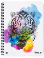 Pagro URSUS Collegeblock ”Design - Tiger” A4 80 Blatt kariert