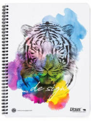 URSUS Collegeblock ”Design - Tiger” A4 80 Blatt kariert