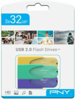 PAGRO DISKONT PNY USB-Stick ”Pastel Coral” 3 x 32 GB mehrere Farben