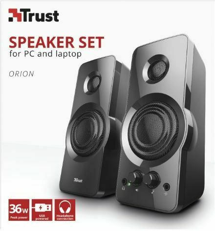 Trust ORION Stereo Speaker Set black
