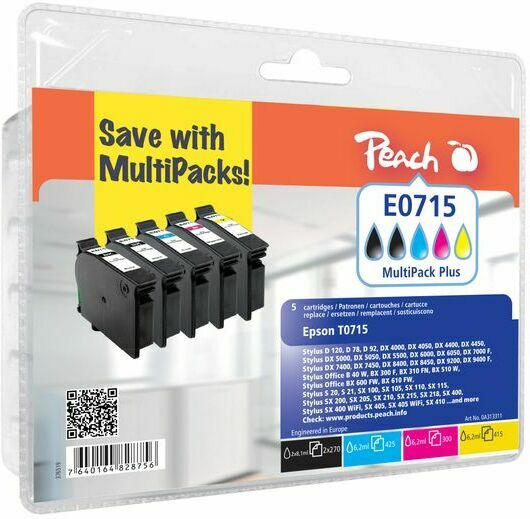 Tinte Peach Epson T0715/T0895 Multipack Plus PI200-121 BLISTER