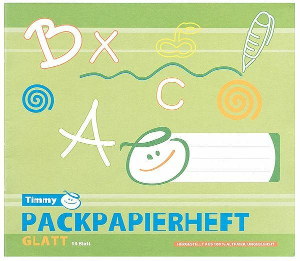 Packpapierheft 14 Blatt glatt