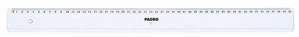 PAGRO Lineal 50 cm transparent