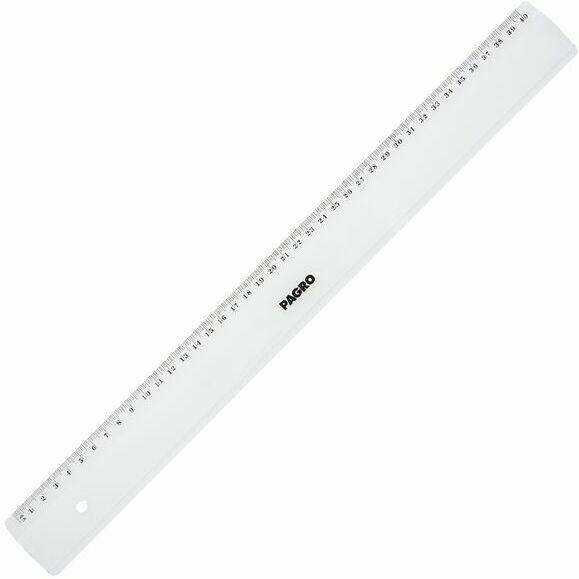 PAGRO Lineal 40 cm transparent