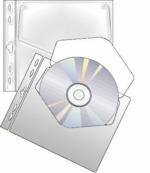 PAGRO DISKONT CD-Sichthülle dünnes Material 10 Stück transparent