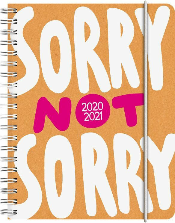 Schülerkalender ”Sorry not sorry” A6 bunt 2020/2021