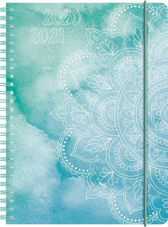 Schülerkalender ”Colours of the ocean” A5 blau 2020/2021