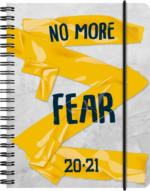 PAGRO DISKONT Schülerkalender ”No more fear” A6 bunt 2020/2021