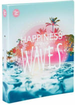 PAGRO DISKONT Ringmappe A4 ”Good Vibes Waves” bunt