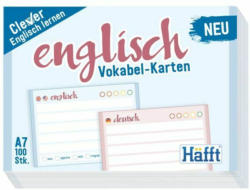 HÄFFT Vokabel-Karten A7 ”Englisch” 100 Stück liniert