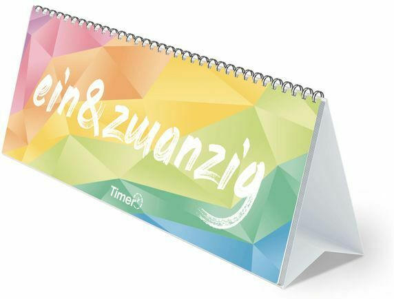 Tischkalender ”Rainbow” bunt 2021