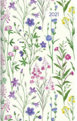 LEYKAM Taschenkalender ”Wildblumen” 9,5 x 16 cm bunt 2021