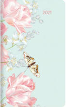PAGRO DISKONT LEYKAM Taschenkalender ”Schmetterling” 9,5 x 16 cm bunt 2021
