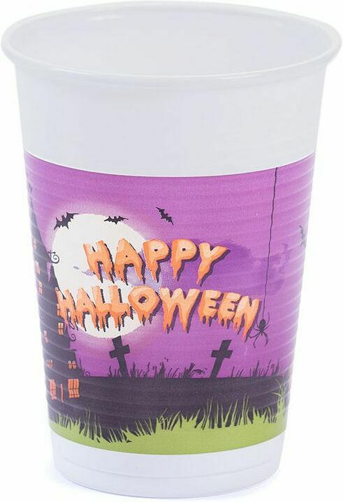 PROCOS Trinkbecher ”Halloween” 8 Stück 200 ml bunt