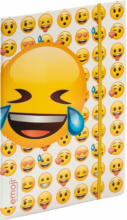 PAGRO DISKONT Gummizugmappe ”Emoji” A4 bunt