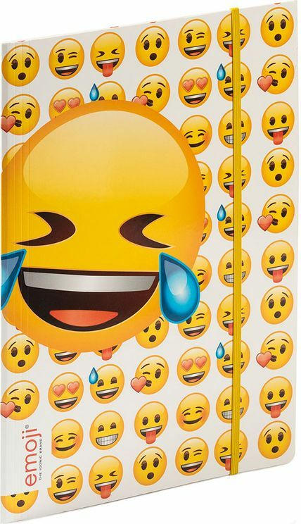 Gummizugmappe ”Emoji” A4 bunt