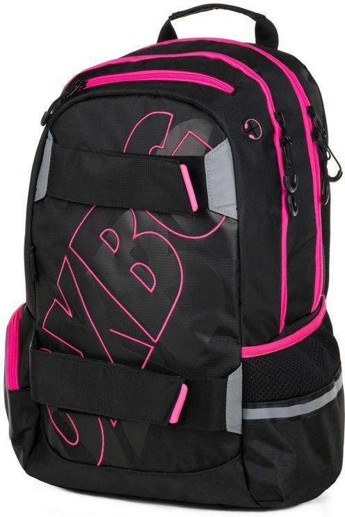 Rucksack ”Oxy Sport Black Line” schwarz/pink